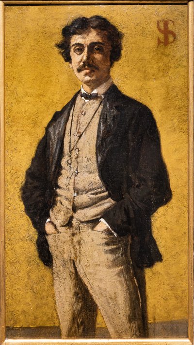 El retrato de Maurizio Angeli de Telemaco Signorini