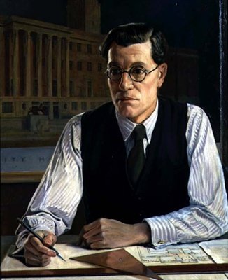 Retrato del Arquitecto S. Rowland Pierce de Tennyson Philip Cole