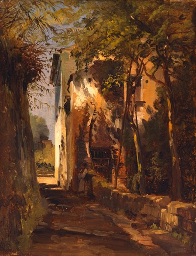 Un camino rural en Sorrento de Teodoro Duclere
