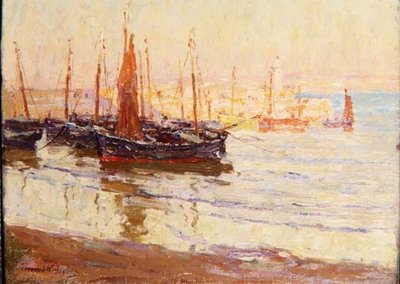 Tarde en el puerto, St. Ives, Cornualles de Terrick Williams