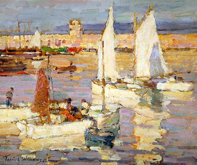 El puerto, Mevagissey, Cornwall de Terrick Williams