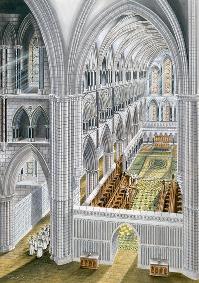 Abadía de Rievaulx, principios del siglo XIII de Terry Ball