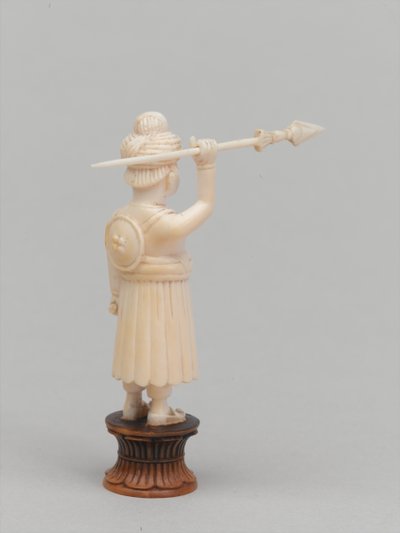 Peón negro, pieza de ajedrez, India, circa 1820 de Tessier
