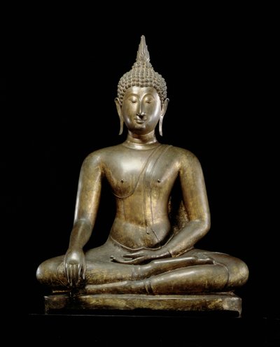 Buda en el Momento de la Victoria, estilo Sukhothai de Thai School