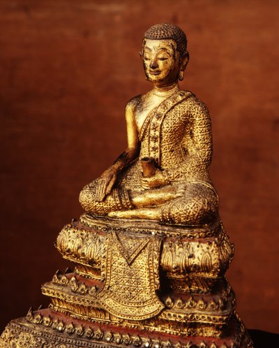 Imagen de monje del siglo XIX de Thai School
