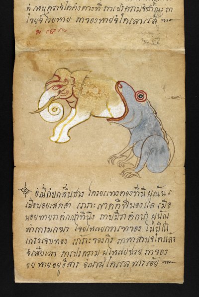 O. 16482, f.12 Rana comiendo elefante, de 
