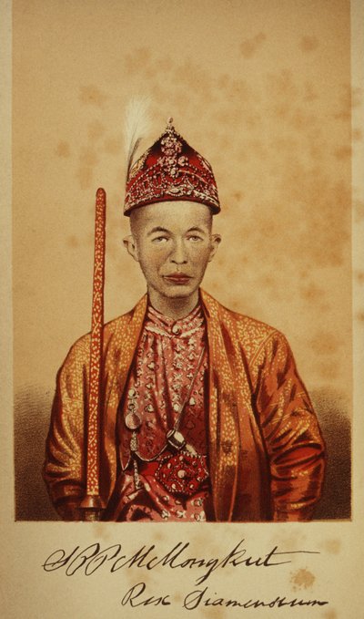 Retrato del Rey Mongkut de Thai School