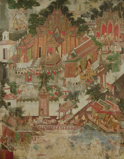 Vessantara Jataka, Wat Suwannaram, Thonburi, 1831 de Thai School