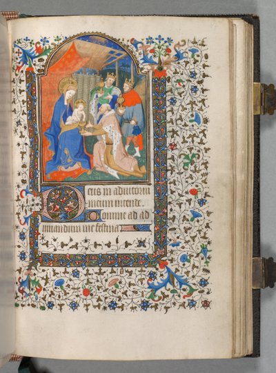 Libro de Horas Uso de París: Fol. 67r, Adoración de los Magos, c. 1420 de The Bedford Master