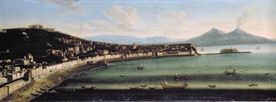La bahía de Nápoles desde el oeste, 1710 de The Metropolitan Master