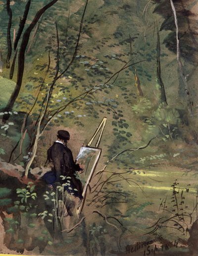 Bosques de Hestercombe, Somerset 1834 de The Rev. John Eagles