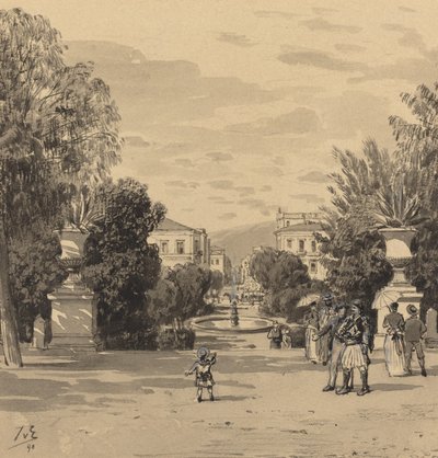 Vista desde el antiguo Palacio Real de la calle Hermes de Themistocles von Eckenbrecher