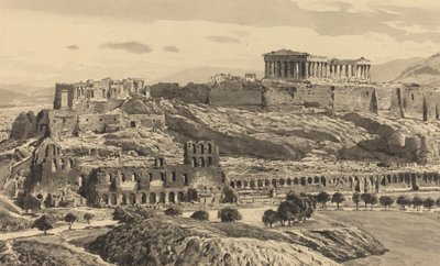 Vista de la Acrópolis de Themistocles von Eckenbrecher