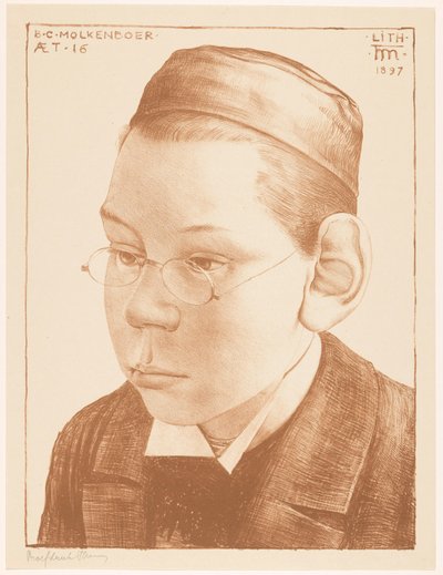 Retrato de Bernard Molkenboer de Theo Molkenboer