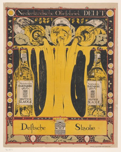 Nederlandsche Oliefabriek Delft Delftsche Slaolie (título original del objeto) de Theo Nieuwenhuis