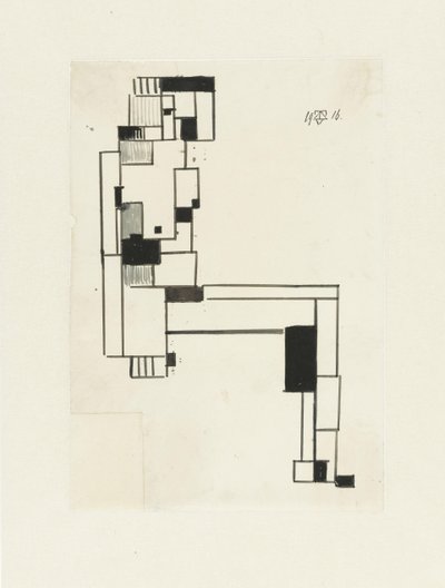 Mujer desnuda sentada, con la mano en la cabeza
Desnudo femenino sentado de Theo van Doesburg (signed by artist)