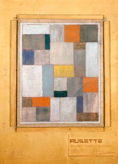 Aubette, diseño para el Escenario, para Le Plafond, 1926 de Theo van Doesburg
