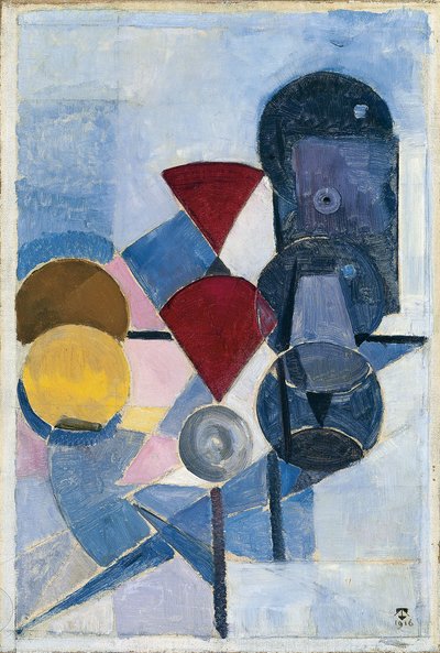 Composición II Naturaleza Muerta, 1916 de Theo van Doesburg