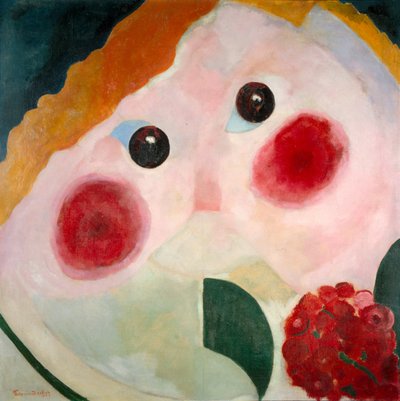 Niña con ranúnculos, 1914 de Theo van Doesburg