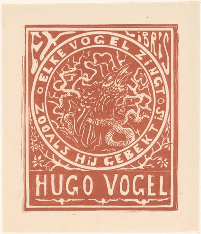 Ex libris de Hugo Vogel de Theo van Hoytema