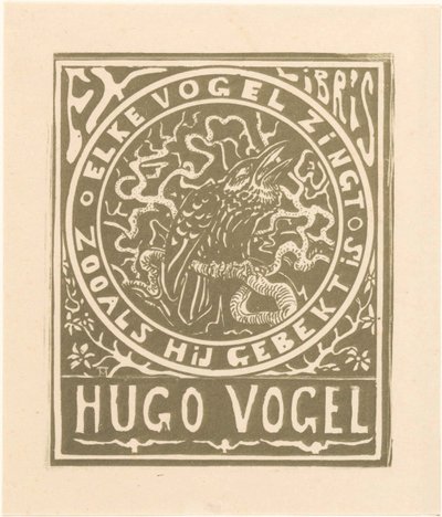 Ex libris de Hugo Vogel de Theo van Hoytema