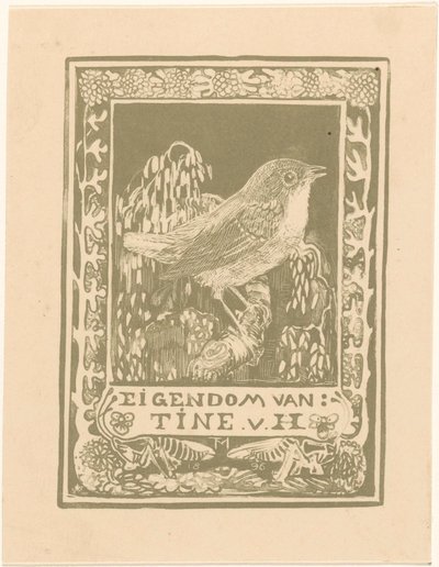 Ex libris de Tine van Hoytema de Theo van Hoytema