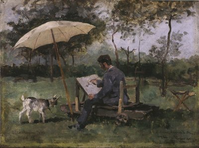 Armand Heins Pintura (óleo sobre tabla) de Théo van Rysselberghe