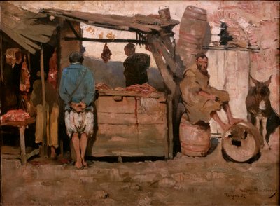 Carnicería en Tánger de Théo van Rysselberghe