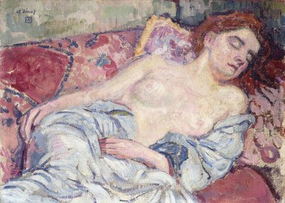 Desnudo en un Diván, 1907 de Théo van Rysselberghe