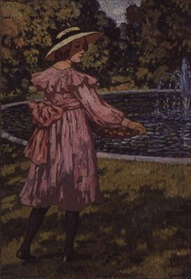 Retrato de la Hija del Artista, Elizabeth, c.1910 de Théo van Rysselberghe