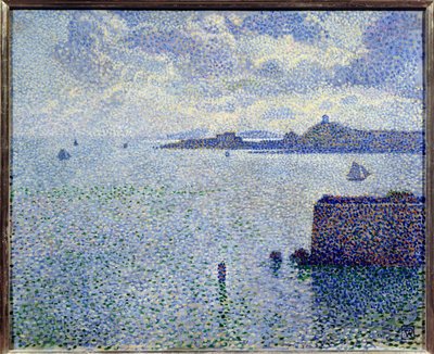 Veleros y estuario. Pintura de Théo van Rysselberghe (1862-1926) de Théo van Rysselberghe