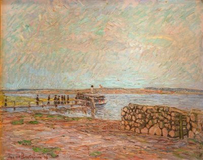 Muelle de vapor en el Havel de Theo von Brockhusen