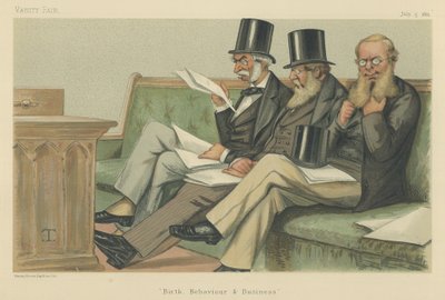 La Oposición de Su Majestad: Lord J J Manners, Sir S H Northcote y Sir R A Cross de Theobald Chartran