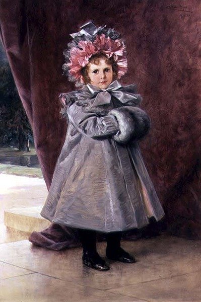La Promenade: Retrato de Miss Eliza Conkling de Nueva York de Theobald Chartran