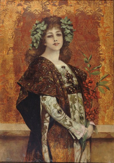 Retrato de Sarah Bernhardt 1844-1923 como Gismonda, ca. 1896 de Theobald Chartran