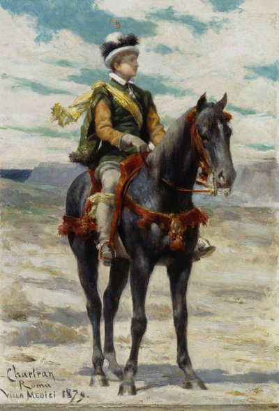 Joven a caballo de Theobald Chartran