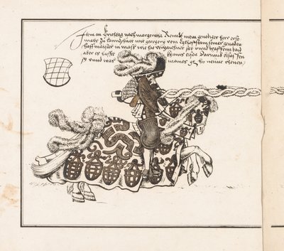 Libro sobre Torneos: Jinete Mirando a la Derecha de Theobald Senefelder
