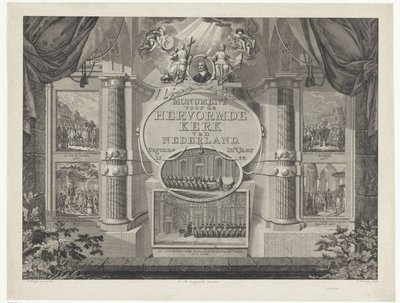 Monumento a la Iglesia Reformada de los Países Bajos, de 1566 Monumento a la Iglesia Reformada de los Países Bajos. Comenzó en el año 1566 (título sobre objeto) de Theodoor Koning