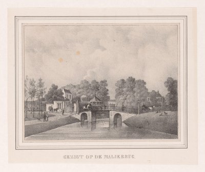 Puente Malie en Utrecht Vista del Puente Malie (título sobre el objeto) de Theodoor Soeterik (possibly)