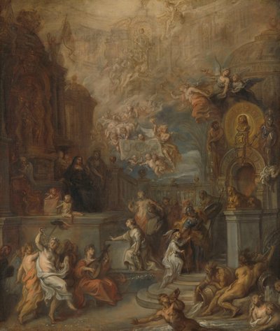 Alegoría de la despedida de Guillermo III de Amalia van Solms tras el traspaso de la Regencia a los Estados Generales de Theodoor van Thulden