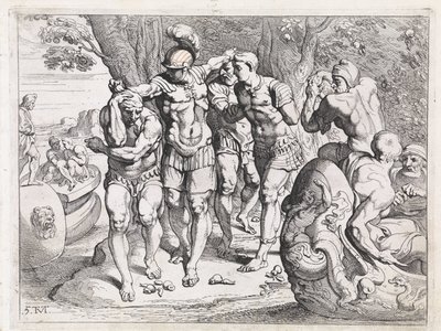 Odiseo en la tierra de los comedores de loto Los trabajos de Odiseo (título de la serie) de Theodoor van Thulden