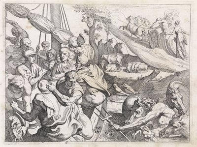 Ganado de Helios Los trabajos de Odiseo (título de la serie) de Theodoor van Thulden