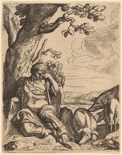 El hijo pródigo entre los cerdos de Theodoor van Thulden after Sir Peter Paul Rubens