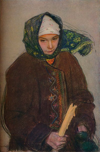 Una campesina rutena, c1907 de Theodor Axentowicz