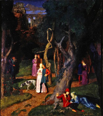 El Decamerón, El jardín de la villa de Theodor Baierl
