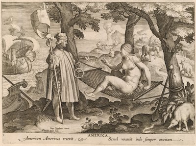 América de Theodor Galle after Jan van der Straet