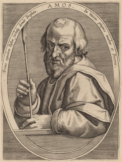 Amós de Theodor Galle after Jan van der Straet