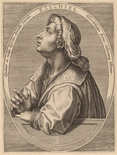 Ezequiel de Theodor Galle after Jan van der Straet