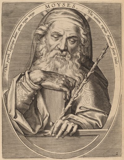 Moisés de Theodor Galle after Jan van der Straet