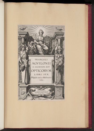 Página de título para "Opticorum Libri Sex" de François d